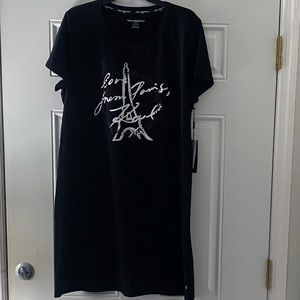 COPY - Karl Lagerfeld black tower design dress.